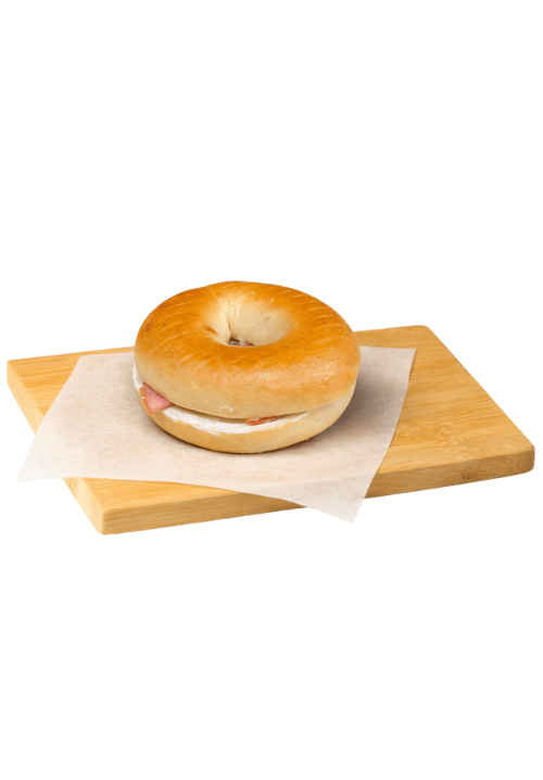 Bagel με τυρί κρέμα και γαλοπούλα