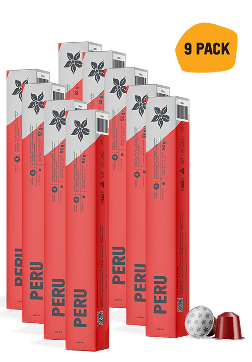 Bundle Κάψουλες Αλουμινίου Espresso Peru (10 τεμ x 9)