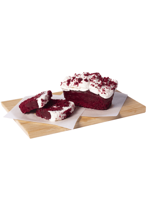 Cakebomb red velvet με κρέμα τυριού