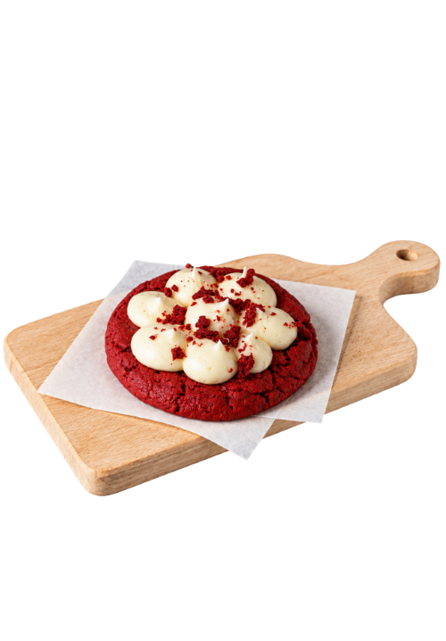 Χειροποίητο Cookie Red velvet με frosting τυριού