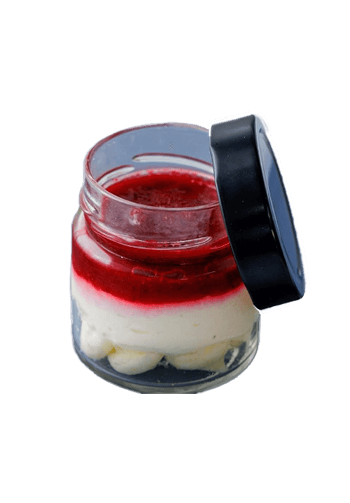 Choco&strawberry panacotta