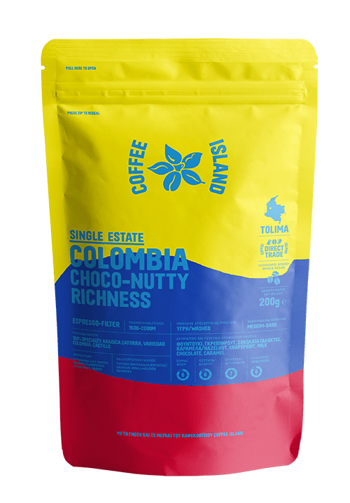 Colombia Choco-Nutty Richness Συσκευασμένος 200γρ