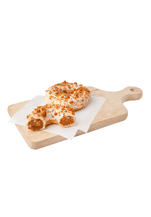 Dunut with biscoff filling