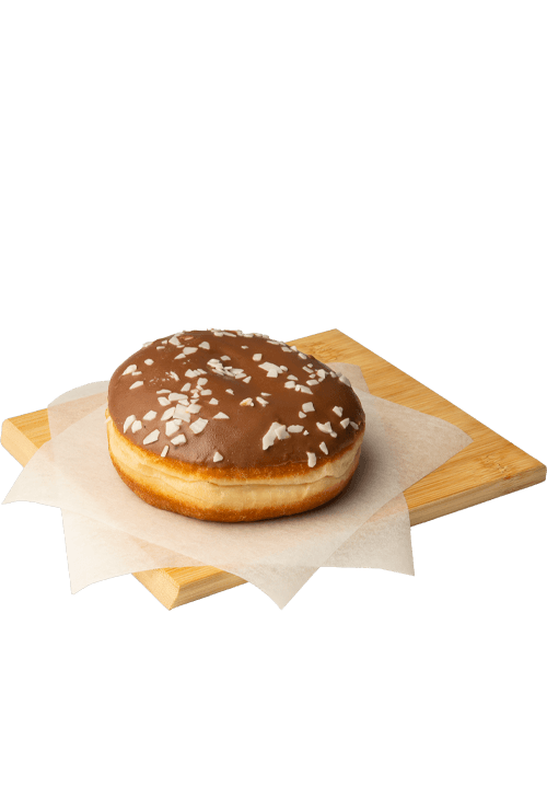 Donut σοκολάτας γάλακτος με γέμιση bueno