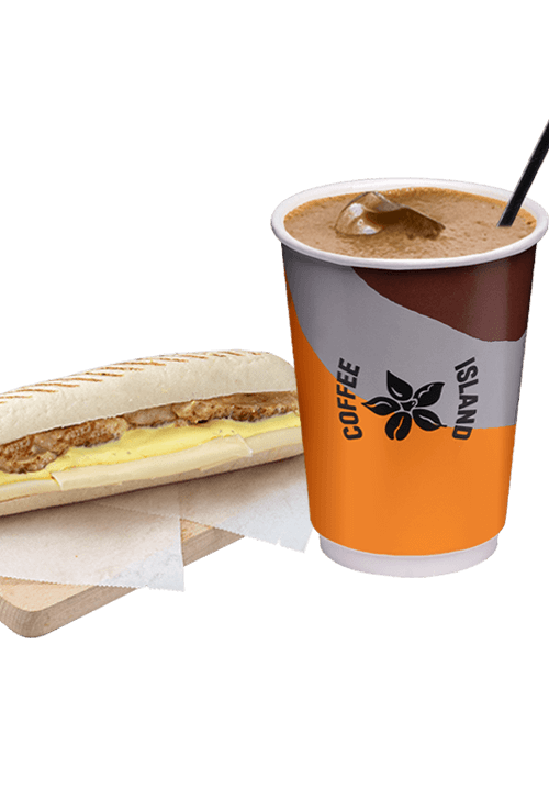 Espresso Freddo + Πανίνι με φιλέτο κοτόπουλο