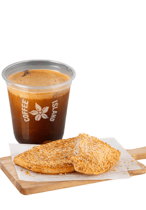 Espresso Freddo + Τυρόπιτα Κουρού