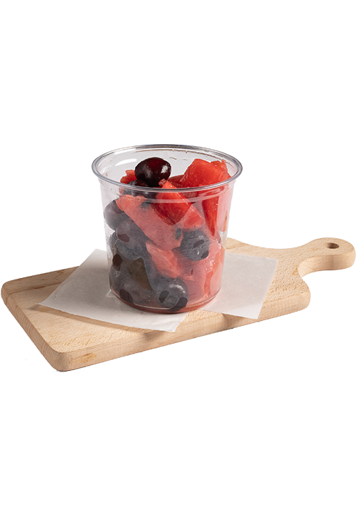 Φρουτοσαλάτα καρπούζι - κεράσι