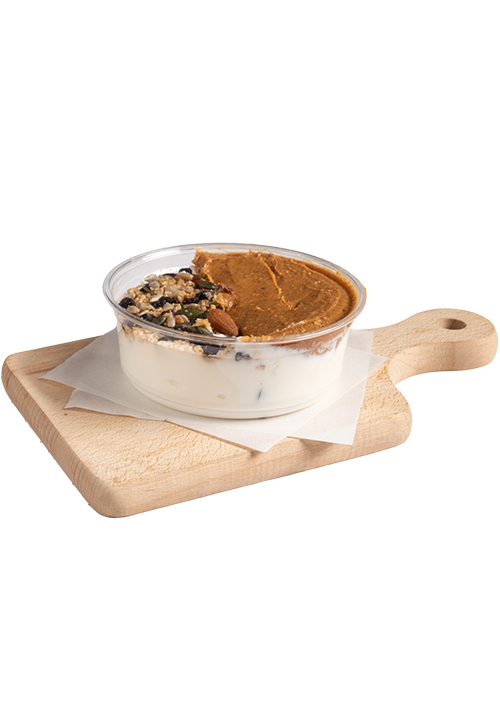 Γιαούρτι granola με ξηρούς καρπούς και φυστικοβούτυρο