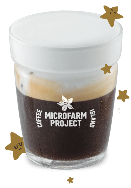 Iced Spanish Latte MicroFarm Jingle Blend 12oz Espresso Παγωμένα