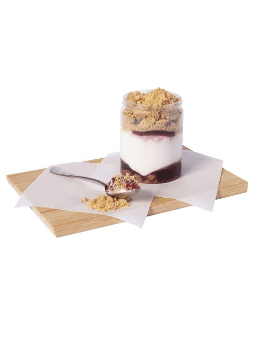 Cheesecake με κεράσι και crumple