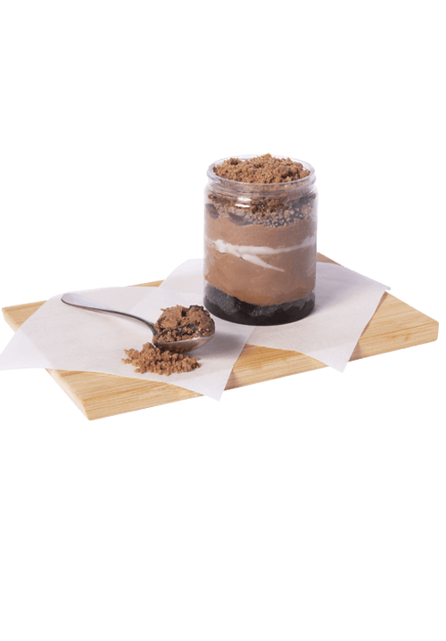 Μους σοκολάτας με crumble