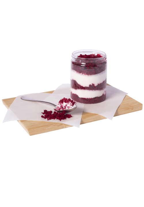 Red velvet cream cheese με φράουλα