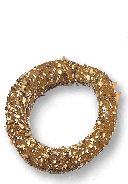 Κουλούρι πολύσπορο με γαλοπούλα και φιλαδέλφεια