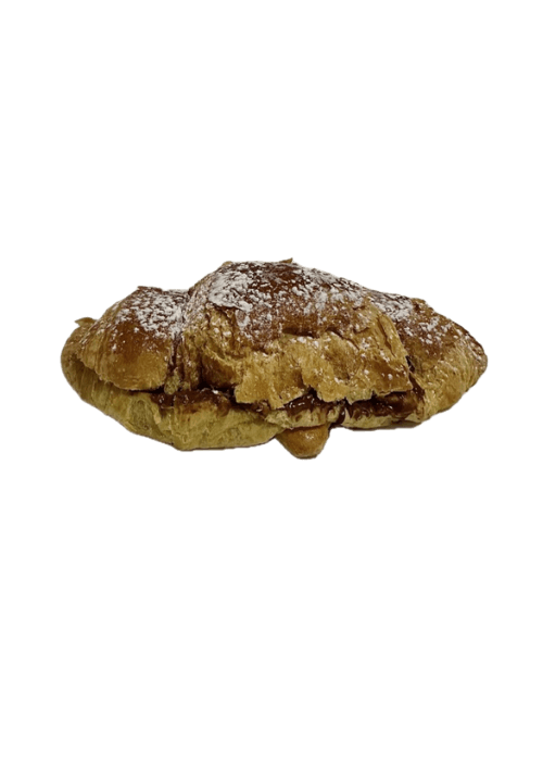 Κρουασάν βουτύρου με μερέντα και άχνη