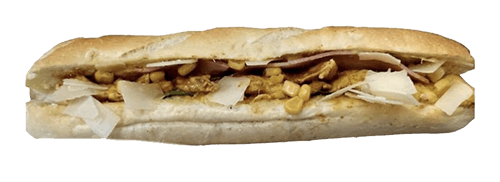 Λευκή μπαγκέτα με φιλέτο κοτόπουλο