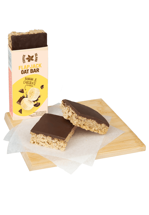 Μπάρα βρώμης Flapjack με γεύση σοκολάτα γάλακτος και μπανάνα