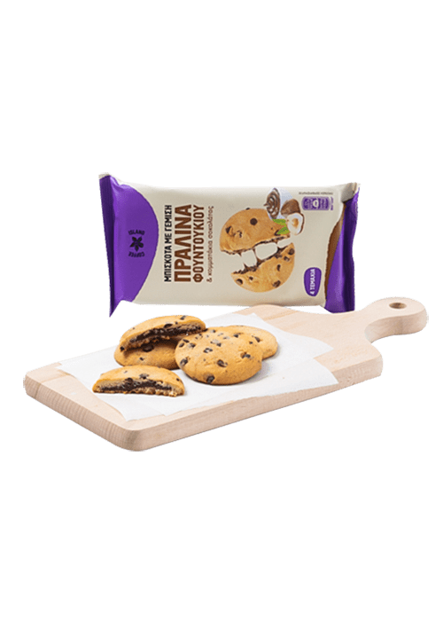 Cookies stuffed with praline