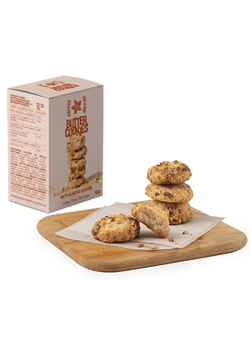 Μπισκοτάκια βουτύρου με κροκάν αμυγδάλου