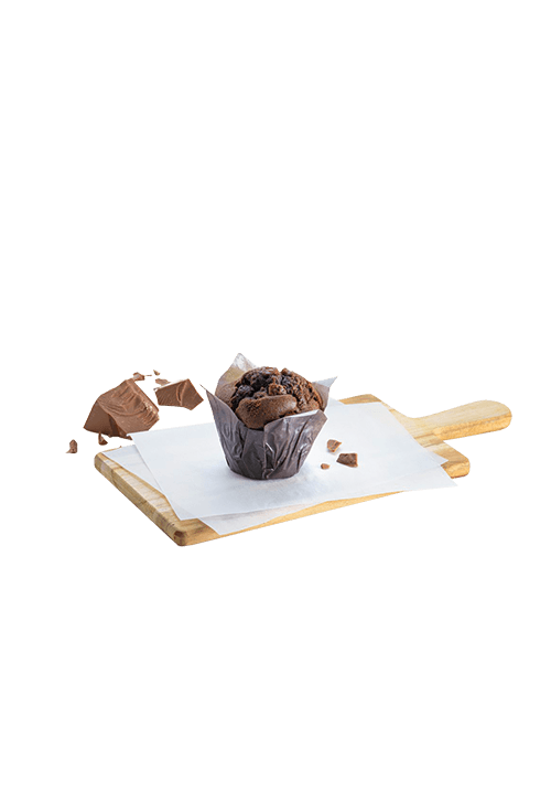 Muffin διπλής σοκολάτας