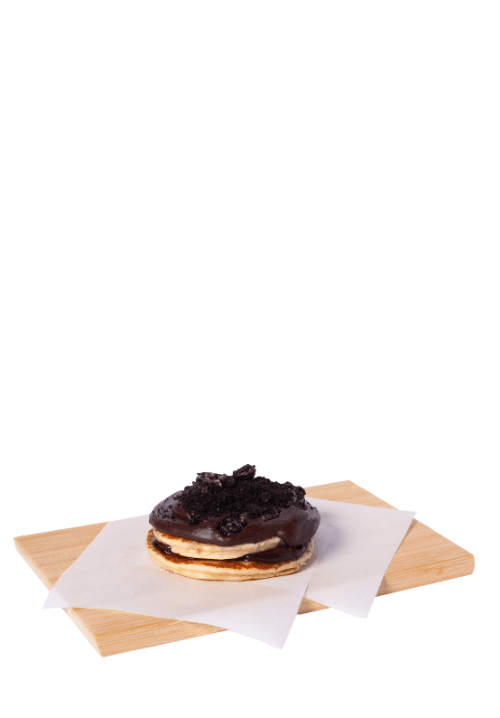 Pancakes με πραλίνα φουντουκιού και μπισκότο oreo