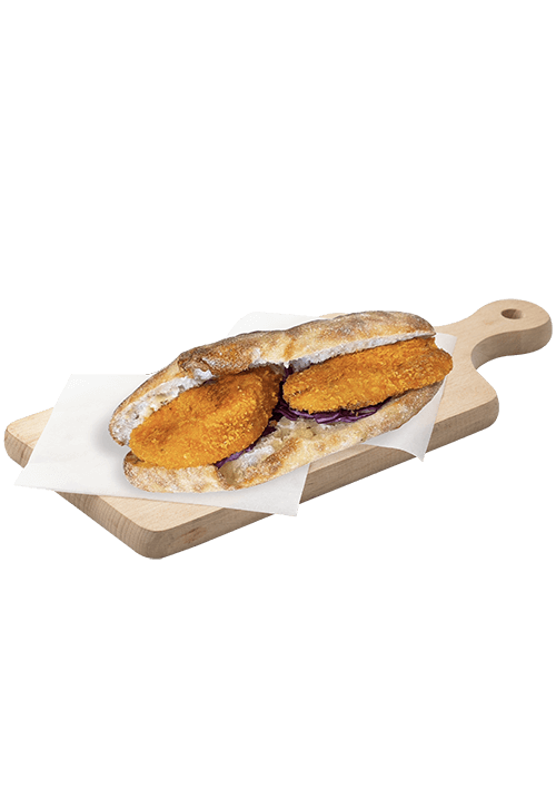 Panino σνίτσελ κοτόπουλο