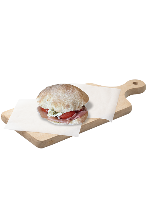 Panino tondo prosciutto