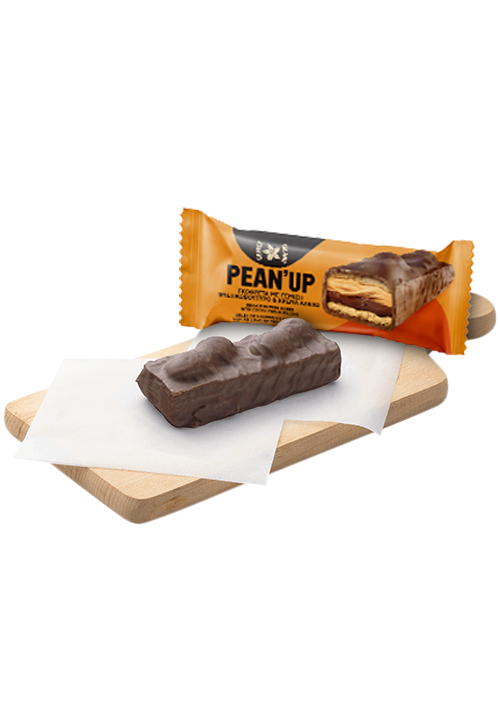 Pean up wafer with peanut butter and bitter cream filling