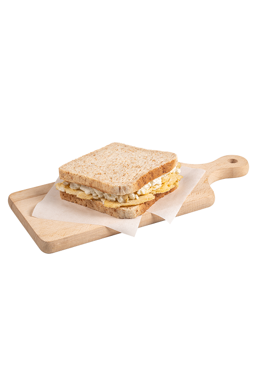 Προζυμένιο τοστ ολικής με ομελέτα - φέτα