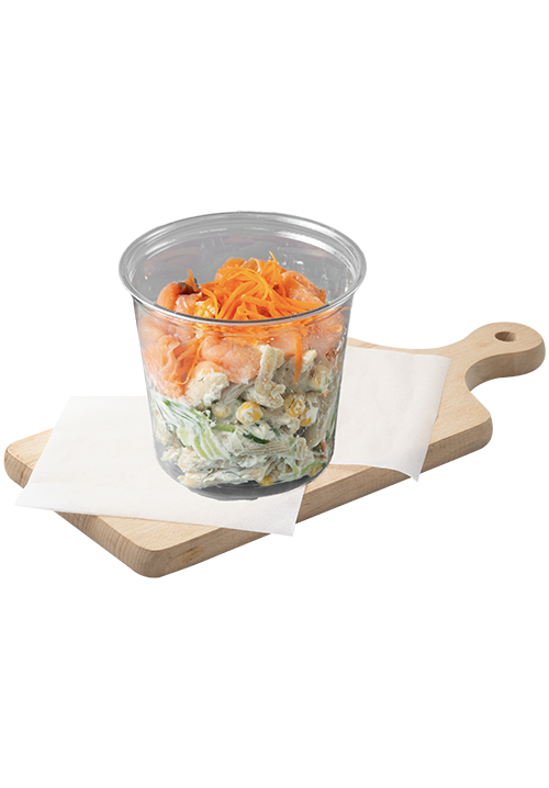 Σαλάτα ζυμαρικών-πέννες ολικής με σολομό