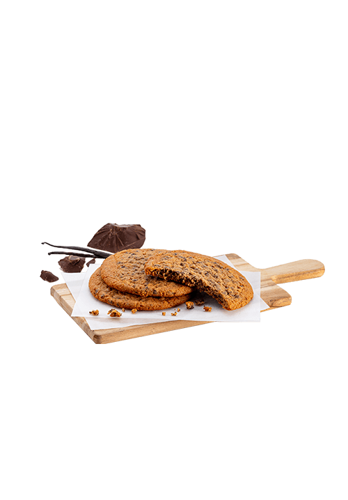 Vanilla soft cookie with bitter chocolate pieces