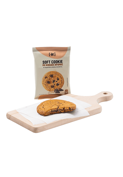 Soft cookie with chocolate chips (prepacked)
