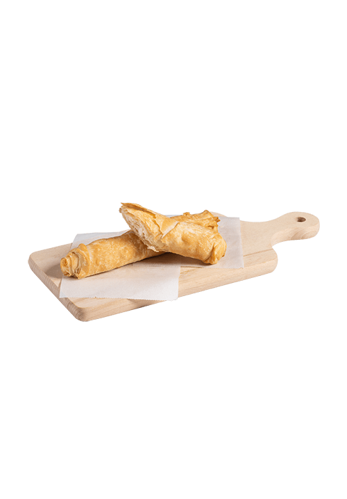 Spring roll toasted with cheese