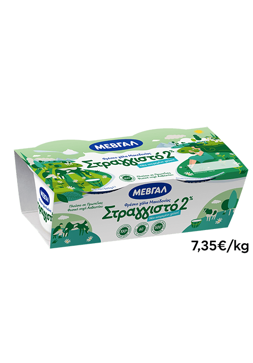 Στραγγιστό Γιαούρτι 2% ΜΕΒΓΑΛ (2Χ170Γ)