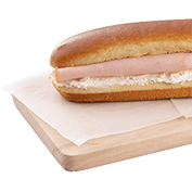 Brioche me καπνιστή γαλοπούλα και τυρί κρέμα