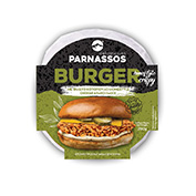 Burger κοτόπουλο με τσένταρ και ranch σως