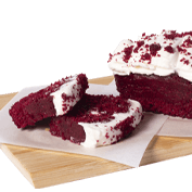 Cakebomb red velvet με κρέμα τυριού