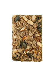 Handmade bar with lemon and hazelnut