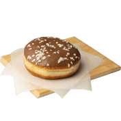 Donut σοκολάτας γάλακτος με γέμιση bueno