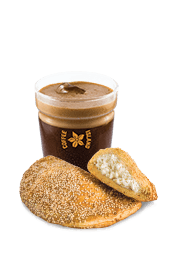 Espresso Freddo 12oz & Μελόπιτα με τυρί και σουσάμι