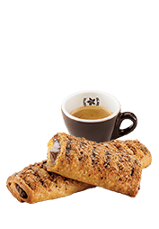 Espresso & Flute filled with Hazelnut Praline