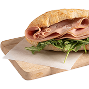 Mortadella flat bread