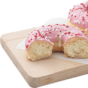 Dunut with strawberry flavor