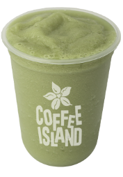 Granita matcha with kiwi & mango