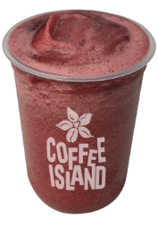 Granita black tea with blueberry & spirulina