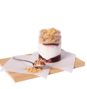 Cheesecake με κεράσι και crumple