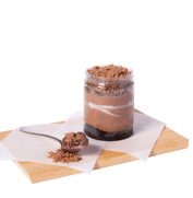 Μους σοκολάτας με crumble