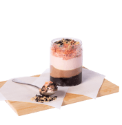 Pink mama crumble με φράουλα