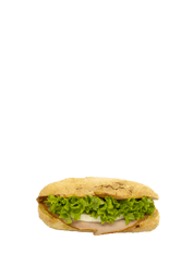 Mini Λευκή Μπαγκέτα με Μανούρι, Καπνιστή Μπριζόλα και Σως Μουστάρδα - Μέλι