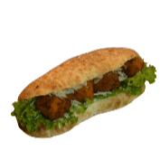 Baguette chicken bites