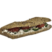 Whole grain Mediterranean baguette